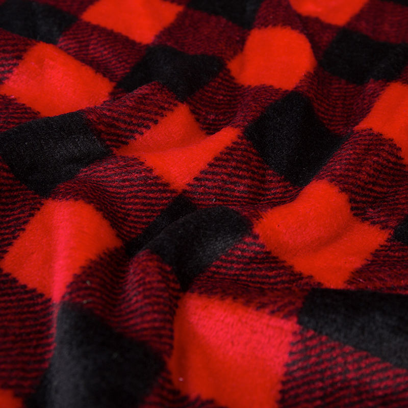 Flanelle en polyester imprimé à face